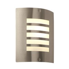 Saxby ST031F Bianco Wall Light E27 GLS IP44 60W 240V Aluminium