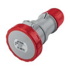 Scame 3P+N+E 32A 415V IP67 Industrial Connector Red c/w Gland