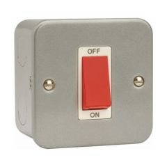 Click Essentials CL200 45A 1 Gang DP Plate Switch