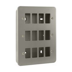 Click Essentials CL20512 12 Gang GridPro Frontplate & Back Box