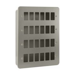 Click Essentials CL20524B 24 Gang GridPro Frontplate & Back Box