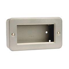 Click Essentials CL312 2 Gang New Media Unfurnished Plate - 4 Apertures