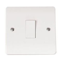 Click Mode CMA010 10AX 1 Gang 1 Way Plate Switch