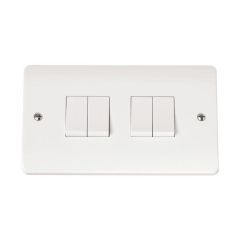 Click Mode CMA019 10AX 4 Gang 2 Way Plate Switch