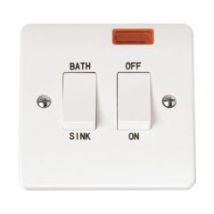 Click Mode CMA024 20A DP Sink/Bath Plate Switch With Neon