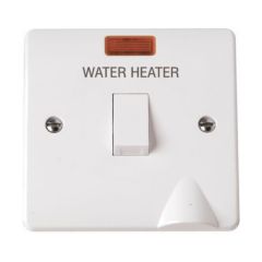 Click Mode CMA046 20A DP Water Heater Switch With Optional Flex Outlet & Neon