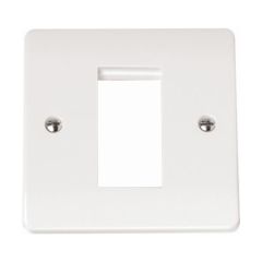 Click Mode CMA310 1 Gang New Media Unfurnished Plate - 1 Aperture
