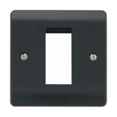 Click Mode CMA310AG 1 Gang New Media Unfurnished Plate - 1 Aperture