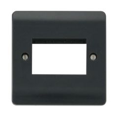 Click Mode CMA403AG 1 Gang MiniGrid Unfurnished Plate - 3 Aperture