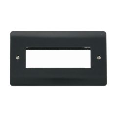Click Mode CMA426AG 2 Gang MiniGrid Unfurnished Plate - 6 Aperture