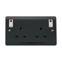 Click Mode CMA840AG 13A 2 Gang OB DP Switched Socket Neons