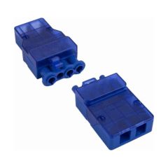 Click Flow CT203M 250V 20A 4 Pole Male (Fast-Fit Cable Clamps) Connector