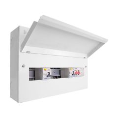 Click CUEHIB14MSRCDSP6 Elucian 6 Free Ways Combination HI Consumer Unit Surge Protection 100A 2x80A 40kA 330x260x116mm Metal White
