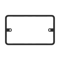 Click Deco Plus DP096BK Deco Plus 2 Gang 10mm Gasket