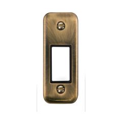 Click Deco Plus DPAB471BK 1 Gang MiniGrid Unfurnished Architrave Plate - 1 Aperture Antique Brass