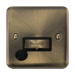 Click Deco Plus DPAB550BK 13A FCU With Optional Flex Outlet Antique Brass