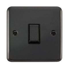 Click Deco Plus DPBN425BK 10AX 1 Gang Intermediate Plate Switch Black Nickel