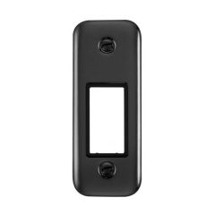 Click Deco Plus DPBN471BK 1 Gang MiniGrid Unfurnished Architrave Plate - 1 Aperture Black Nickel