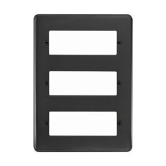 Click Deco Plus DPBN518 3 Tier MiniGrid Unfurnished Plate - 18 Apertures Black Nickel