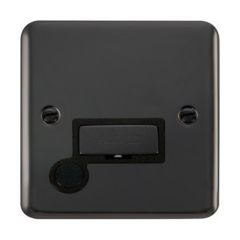 Click Deco Plus DPBN550BK 13A FCU With Optional Flex Outlet Black Nickel