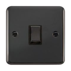 Click Deco Plus DPBN722BK 20A DP Plate Switch Black Nickel