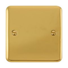 Click Deco Plus DPBR060 1 Gang Blank Plate Polished Brass
