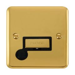 Click Deco Plus DPBR550BK 13A FCU With Optional Flex Outlet Polished Brass