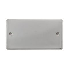 Click Deco Plus DPCH061 2 Gang Blank Plate Chrome