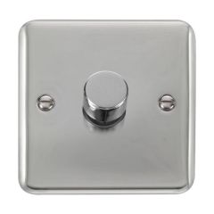 Click Deco Plus DPCH161 1 Gang 2 Way 100W Dimmer Switch Chrome