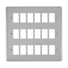 Click Deco Plus DPCH20518 18 Gang GridPro Frontplate Chrome