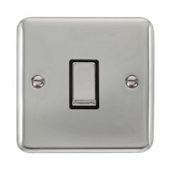 Click Deco Plus DPCH411BK 10AX 1 Gang 2 Way Plate Switch Chrome