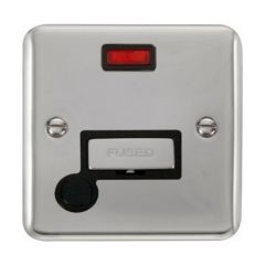 Click Deco Plus DPCH553BK 13A FCU With Neon & Optional Flex Outlet Chrome