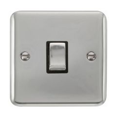 Click Deco Plus DPCH722BK 20A DP Plate Switch Chrome