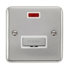 Click Deco Plus DPCH753WH 13A FCU With Neon Chrome