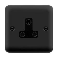 Click Deco Plus DPMB038BK 5A Round Pin Socket Outlet Matt Black
