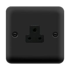 Click Deco Plus DPMB039BK 2A Round Pin Socket Outlet Matt Black