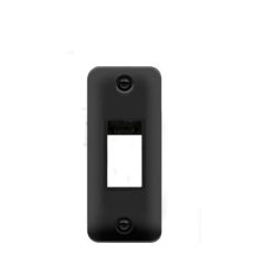 Click Deco Plus DPMB471BK 1 Gang MiniGrid Unfurnished Architrave Plate - 1 Aperture Matt Black