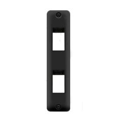 Click Deco Plus DPMB472BK 2 Gang MiniGrid Unfurnished Architrave Plate - 2 Apertures Matt Black