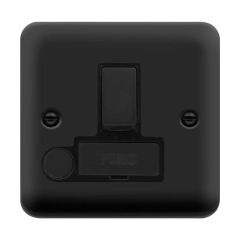 Click Deco Plus DPMB551BK 13A DP Switched FCU With Optional Flex Outlet Matt Black