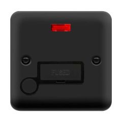 Click Deco Plus DPMB553BK 13A FCU With Neon & Optional Flex Outlet Matt Black