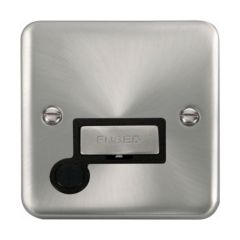 Click Deco Plus DPSC550BK 13A FCU With Optional Flex Outlet Satin Chrome