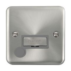 Click Deco Plus DPSC550GY 13A FCU With Optional Flex Outlet Satin Chrome
