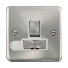 Click Deco Plus DPSC551WH 13A DP Switched FCU With Optional Flex Outlet Satin Chrome