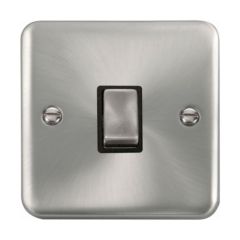 Click Deco Plus DPSC722BK 20A DP Plate Switch Satin Chrome