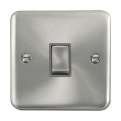 Click Deco Plus DPSC722GY 20A DP Plate Switch Satin Chrome