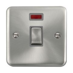 Click Deco Plus DPSC723GY 20A DP Plate Switch With Neon Satin Chrome