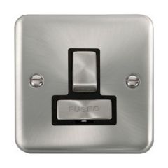 Click Deco Plus DPSC751BK 13A DP Switched FCU Satin Chrome