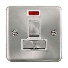 Click Deco Plus DPSC752WH 13A DP Switched FCU With Neon Satin Chrome