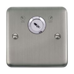 Click Deco Plus DPSS660 20A DP 1 Gang Plate Key Lockable Switch Stainless Steel