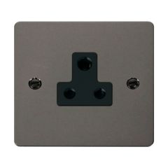 Click Define FPBN038BK 5A Round Pin Socket Outlet Black Nickel